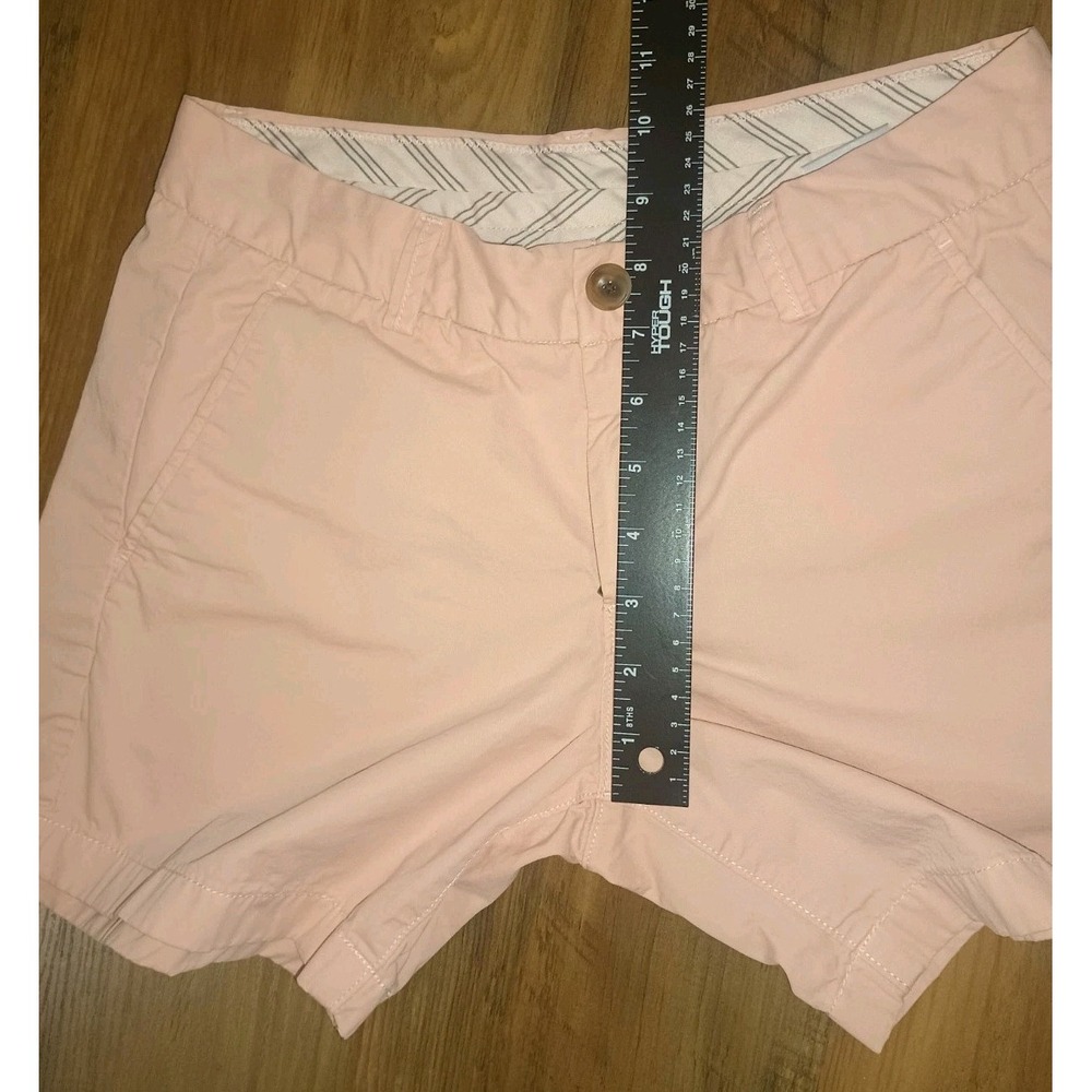 UNIQLO Women's Pink Chino Shorts Size 0 Cotton Classic Fit Mid Rise Pockets - Picture 10 of 13